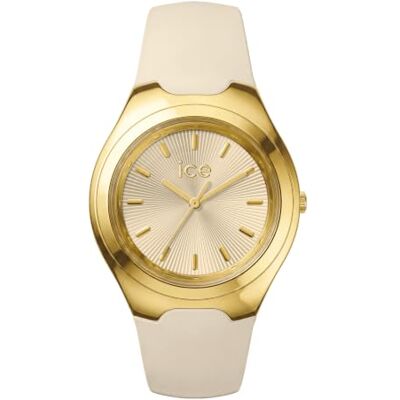 ICE-WATCH Ice Bubble Almond Skin Champagne Gold Damenuhr mit Beige Silikonarmband 025946 (36mm) ICE-WATCH Ice Bubble Almond Skin Champagne Gold Damenuhr mit Beige Silikonarmband 025946 (36mm)