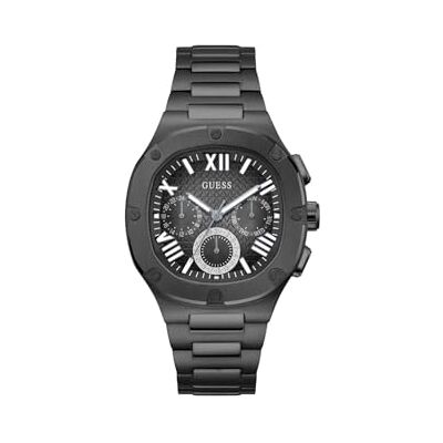 Guess Headline Herren Armbanduhr, Schwarz Gold, Edelstahlarmband, 5 bar Wasserdichtigkeit – 42 mm Gehäuse, markantes Design, GW0572G3 SP Guess Headline Herren Armbanduhr, Schwarz Gold, Edelstahlarmband, 5 bar Wasserdichtigkeit – 42 mm Gehäuse, markantes Design, GW0572G3 SP