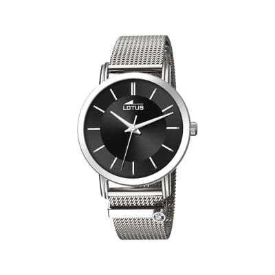 Lotus Damen Uhr Analog aus Edelstahl 316L Silber Quarzwerk Mineralglas hochresistent 5 ATM wasserdicht 18737/4 Minimalist for Her Lotus Damen Uhr Analog aus Edelstahl 316L Silber Quarzwerk Mineralglas hochresistent 5 ATM wasserdicht 18737/4 Minimalist for Her