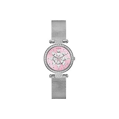Guess Sparkling Pink Damen Armbanduhr, Edelstahl, 32 mm, Edelstahlarmband, Silber, 3 bar, Zifferblatt: Rosa, GW0032L3 SP Guess Sparkling Pink Damen Armbanduhr, Edelstahl, 32 mm, Edelstahlarmband, Silber, 3 bar, Zifferblatt: Rosa, GW0032L3 SP