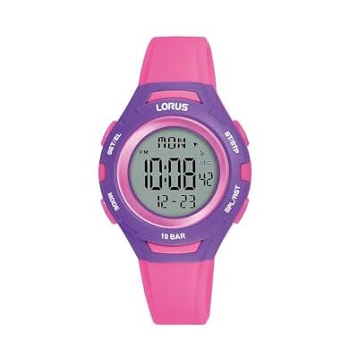 Lorus Kinder Digital Quarz Uhr mit Silikon Armband,Rosa Lorus Kinder Digital Quarz Uhr mit Silikon Armband,Rosa
