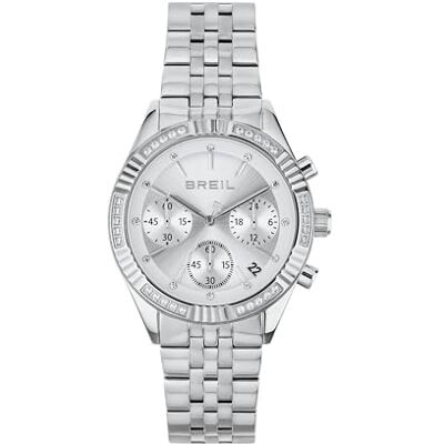 Breil Uhr Damen Stand Out Ziffernblatt BI-Farbe Silber Bewegung Chrono Quartz e Bracelet Stahl Silber TW2017 Breil Uhr Damen Stand Out Ziffernblatt BI-Farbe Silber Bewegung Chrono Quartz e Bracelet Stahl Silber TW2017