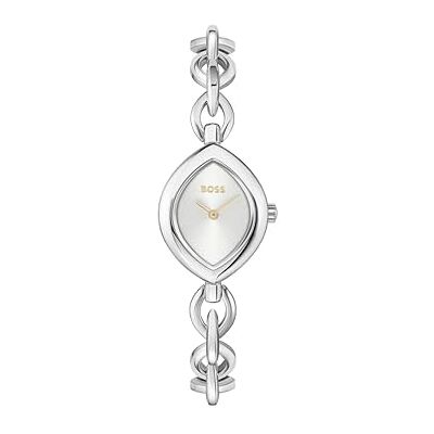 Boss Zwei-Zeiger-Quarzwerk-Uhr Silbernes Kollektion Fiora mit Silbernes Edelstahlarmband 1502837 Boss Zwei-Zeiger-Quarzwerk-Uhr Silbernes Kollektion Fiora mit Silbernes Edelstahlarmband 1502837