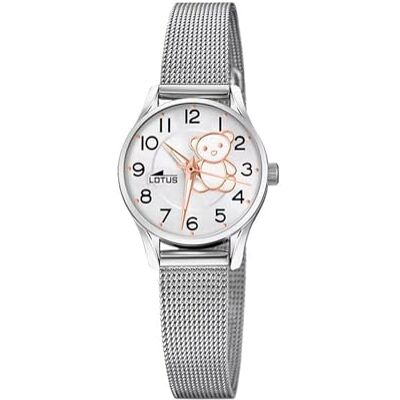 Lotus Mädchenuhr Analog aus Edelstahl 316l Silberfarben Lotus Mädchenuhr Analog aus Edelstahl 316l Silberfarben