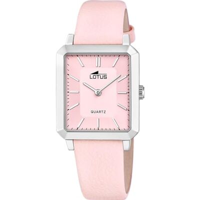 Lotus Damen Uhr Analog Leder Rosa Quarzwerk Mineralglas hochresistent 5 ATM wasserdicht Elegant und Klassisch 18987/2 Square Series Lotus Damen Uhr Analog Leder Rosa Quarzwerk Mineralglas hochresistent 5 ATM wasserdicht Elegant und Klassisch 18987/2 Square Series