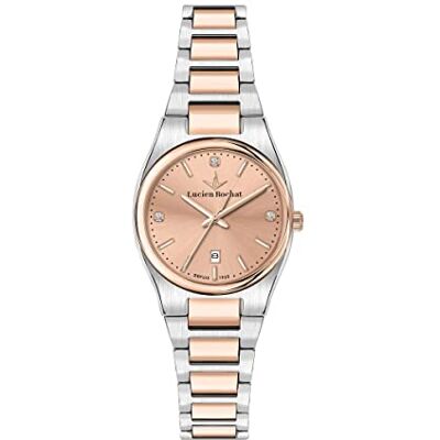 LUCIEN ROCHAT Avenue Damenuhr, Zeit und Datum, 31 mm, Roségold, Sunray, Armband LUCIEN ROCHAT Avenue Damenuhr, Zeit und Datum, 31 mm, Roségold, Sunray, Armband