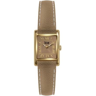 ICE-WATCH Ice Mimi Square Gold Taup Grain Gold Damenuhr mit Braune Lederarmband 026113 (17mm) ICE-WATCH Ice Mimi Square Gold Taup Grain Gold Damenuhr mit Braune Lederarmband 026113 (17mm)