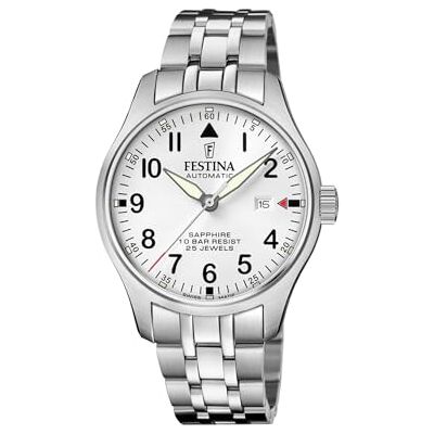 Festina Swiss Made Uhr Automatik Herren aus Edelstahl 316l Festina Swiss Made Uhr Automatik Herren aus Edelstahl 316l