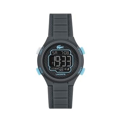 Lacoste Digitaluhr für Kinder Kollektion LC33 mit Dunkelgrau Silikonarmband 2030068 Lacoste Digitaluhr für Kinder Kollektion LC33 mit Dunkelgrau Silikonarmband 2030068