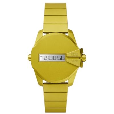 Diesel Herrenuhr Baby Chief 35mm Gelbes Aluminium, DZ2207 Diesel Herrenuhr Baby Chief 35mm Gelbes Aluminium, DZ2207