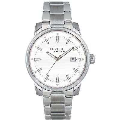 Breil Uhr Herren Caliber Ziffernblatt Weiss Bewegung NUR Zeit Quartz e Bracelet Stahl Silber EW0646 Breil Uhr Herren Caliber Ziffernblatt Weiss Bewegung NUR Zeit Quartz e Bracelet Stahl Silber EW0646