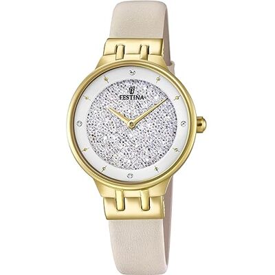 Festina DamenArmbanduhr Analog Quarz Leder F20405/1 Festina DamenArmbanduhr Analog Quarz Leder F20405/1