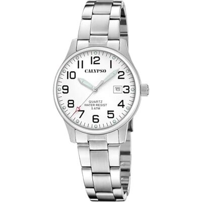 Calypso Damenuhr Analog aus Edelstahl 316l Silberfarben Calypso Damenuhr Analog aus Edelstahl 316l Silberfarben