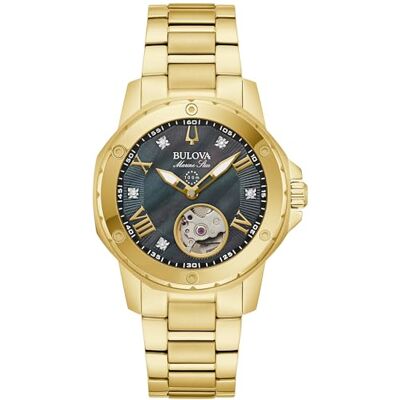 Bulova Damen Analog Automatik Armbanduhr Marine Star Bulova Damen Analog Automatik Armbanduhr Marine Star