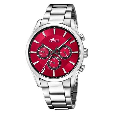 Lotus Herren Analog Uhr Edelstahl 316L Silber Quarz Chronograph Mineralglas 5 ATM Wasserdicht 18922/5 Chrono Lotus Herren Analog Uhr Edelstahl 316L Silber Quarz Chronograph Mineralglas 5 ATM Wasserdicht 18922/5 Chrono