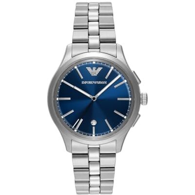 Giorgio Armani Montre Pour Homme, Chronographe 3 Sous Cadrans à Quartz et boîtier de 41mm Avec Bracelet en Acier inoxydable ou en Cuir Giorgio Armani Montre Pour Homme, Chronographe 3 Sous Cadrans à Quartz et boîtier de 41mm Avec Bracelet en Acier inoxydable ou en Cuir