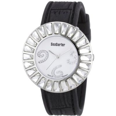 Sea Surfer Damenuhr Edelstahl Zikonia Kautschukband schwarz 7781.4026 Sea Surfer Damenuhr Edelstahl Zikonia Kautschukband schwarz 7781.4026