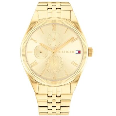 Tommy Hilfiger Multi Zifferblatt Quarz Uhr für Damen mit Goldfarben Edelstahlarmband 1782592 Tommy Hilfiger Multi Zifferblatt Quarz Uhr für Damen mit Goldfarben Edelstahlarmband 1782592