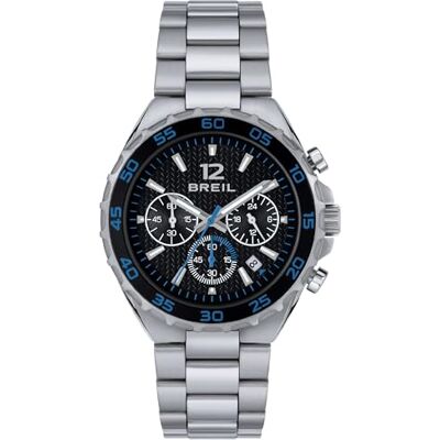 Breil Uhr Herren Highway Ziffernblatt SCHWARZ Bewegung Chrono Quartz e Bracelet Stahl Silber TW1945 Breil Uhr Herren Highway Ziffernblatt SCHWARZ Bewegung Chrono Quartz e Bracelet Stahl Silber TW1945