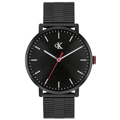 Calvin Uhr mit Drei-Zeiger-Quarzwerk Schwarzes Kollektion CK REAL mit Schwarzes Edelstahlarmband 25200550 Calvin Uhr mit Drei-Zeiger-Quarzwerk Schwarzes Kollektion CK REAL mit Schwarzes Edelstahlarmband 25200550