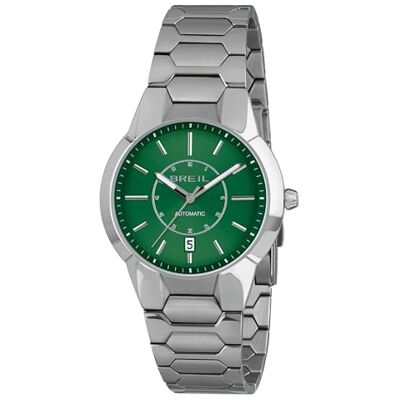 Breil Uhr Herren NEW ONE Ziffernblatt BI-Farbe GRÜN Bewegung NUR Zeit AUTOMATIK e Bracelet Stahl Silber TW2031 Breil Uhr Herren NEW ONE Ziffernblatt BI-Farbe GRÜN Bewegung NUR Zeit AUTOMATIK e Bracelet Stahl Silber TW2031