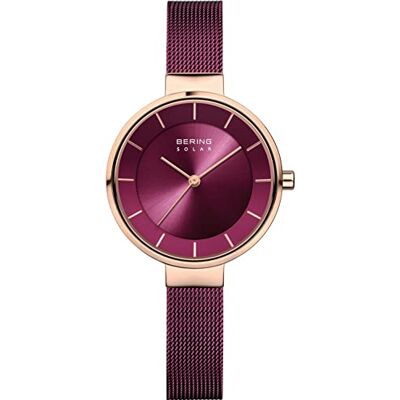 Bering Damen Solar Uhr Armbanduhr 31 mm Edelstahlgehäuse und Zifferblatt Milanaisearmband Saphierglas 5 ATM 14631 Bering Damen Solar Uhr Armbanduhr 31 mm Edelstahlgehäuse und Zifferblatt Milanaisearmband Saphierglas 5 ATM 14631