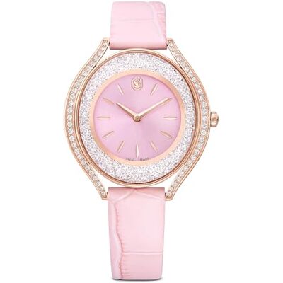 Swarovski Crystalline Kollektion Aura Uhr, Swiss Made, Lederarmband Swarovski Crystalline Kollektion Aura Uhr, Swiss Made, Lederarmband