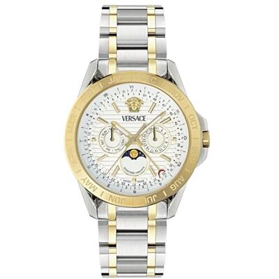 Versace Herren Multi Zifferblatt Quarz Armbanduhr Galaxy Moonphase Versace Herren Multi Zifferblatt Quarz Armbanduhr Galaxy Moonphase
