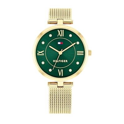 Tommy Hilfiger Uhr mit DREI-Zeiger-Quarzwerk für Damen mit Edelstahl-Mesh-Armband – Erhältlich in Roségold oder Gold Tommy Hilfiger Uhr mit DREI-Zeiger-Quarzwerk für Damen mit Edelstahl-Mesh-Armband – Erhältlich in Roségold oder Gold