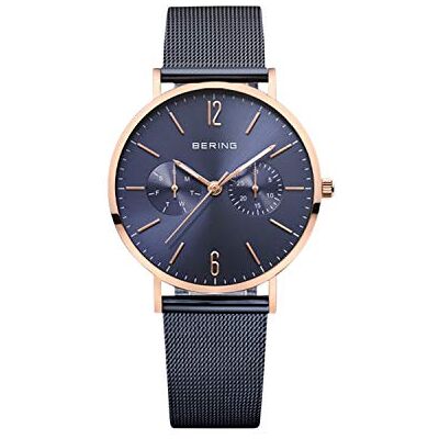 Bering Damen Quarz Uhr Armbanduhr 36 mm Edelstahlgehäuse und Zifferblatt Milanaisearmband Saphierglas 3 ATM 14236 Bering Damen Quarz Uhr Armbanduhr 36 mm Edelstahlgehäuse und Zifferblatt Milanaisearmband Saphierglas 3 ATM 14236