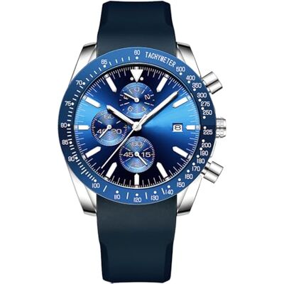 Basfur Herren Analog Quarz Uhr mit Silikon Armband Bas-Mon-Ho-234-02 Basfur Herren Analog Quarz Uhr mit Silikon Armband Bas-Mon-Ho-234-02