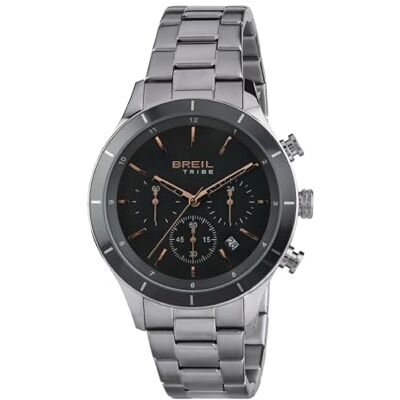 Breil Uhr Herren Dude Ziffernblatt GRAU Bewegung Chrono Quartz e Bracelet Stahl Silber EW0448 Breil Uhr Herren Dude Ziffernblatt GRAU Bewegung Chrono Quartz e Bracelet Stahl Silber EW0448