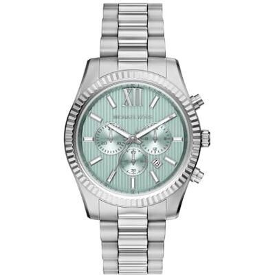 Michael Kors Lexington Herren 45MM silberfarbene Edelstahl-Uhr, MK9264 Michael Kors Lexington Herren 45MM silberfarbene Edelstahl-Uhr, MK9264