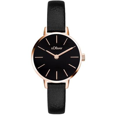 S. Oliver Damenuhr Tinywatch 28 mm Elegante, kleine und Filigrane Amrbanuhr für Damen analog mit Quarzwerk 3 ATM wasserdicht S. Oliver Damenuhr Tinywatch 28 mm Elegante, kleine und Filigrane Amrbanuhr für Damen analog mit Quarzwerk 3 ATM wasserdicht