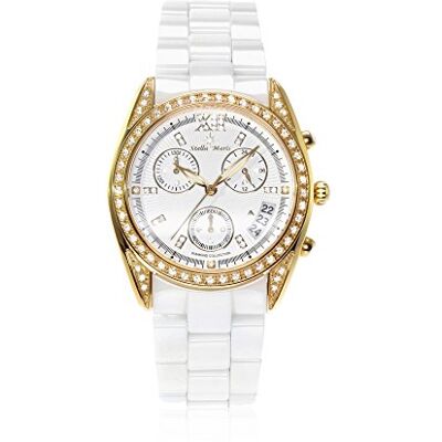 Stella Maris Damen-Armbanduhr Analog Quarz Premium Keramik Diamanten STM15F6 Stella Maris Damen-Armbanduhr Analog Quarz Premium Keramik Diamanten STM15F6