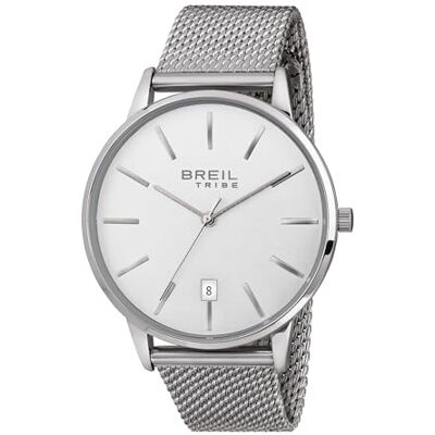 Breil Uhr Herren Avery Ziffernblatt Weiss Bewegung NUR Zeit Quartz e MESH Stahl Silber EW0493 Breil Uhr Herren Avery Ziffernblatt Weiss Bewegung NUR Zeit Quartz e MESH Stahl Silber EW0493