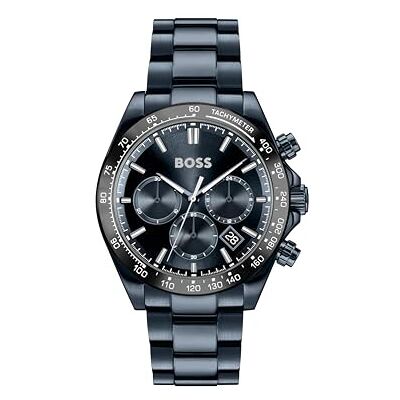 Boss Chronograph Quarz Uhr für Herren Kollektion Hero 2.0 mit Blaues Edelstahlarmband 1514270 Boss Chronograph Quarz Uhr für Herren Kollektion Hero 2.0 mit Blaues Edelstahlarmband 1514270