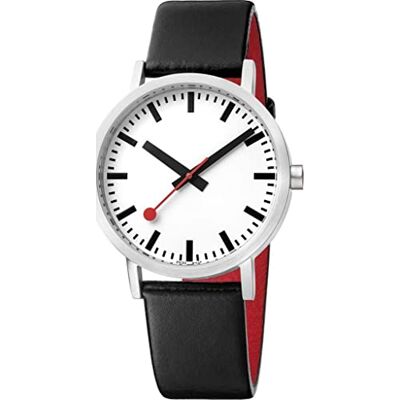 Mondaine Unisex Analog Quarz Uhr mit Leder Armband MSE40610LB Mondaine Unisex Analog Quarz Uhr mit Leder Armband MSE40610LB