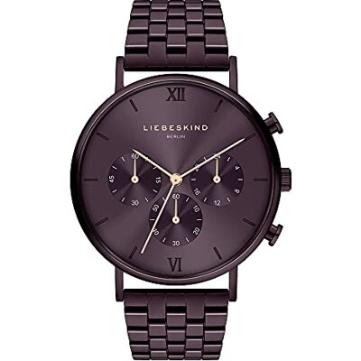 LIEBESKIND Berlin Damen Armbanduhr LT-0471-MC Edelstahl in IP Lila am Edelstahlband LIEBESKIND Berlin Damen Armbanduhr LT-0471-MC Edelstahl in IP Lila am Edelstahlband
