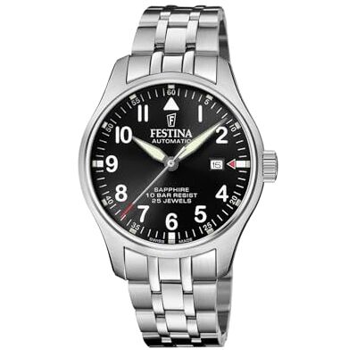 Festina Swiss Made Uhr Automatik Herren aus Edelstahl 316l Festina Swiss Made Uhr Automatik Herren aus Edelstahl 316l