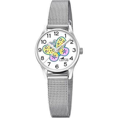 Lotus Mädchenuhr Analog aus Edelstahl 316l Silberfarben Lotus Mädchenuhr Analog aus Edelstahl 316l Silberfarben