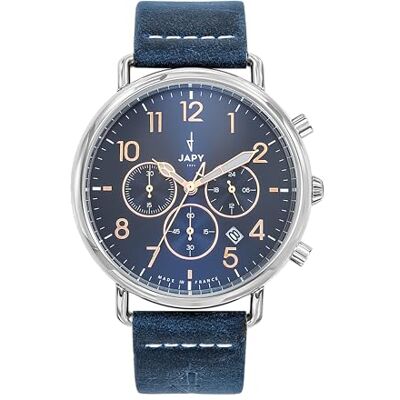 JAPY Herren-Armbanduhr Analog Quarz mit Lederarmband 2900601 JAPY Herren-Armbanduhr Analog Quarz mit Lederarmband 2900601