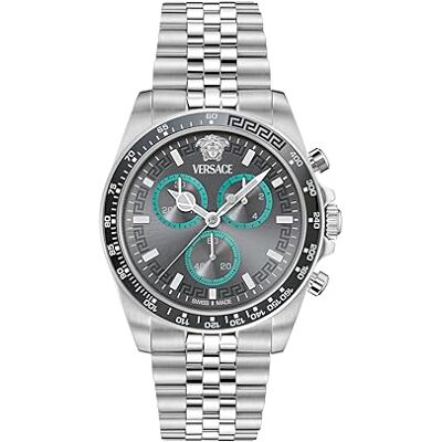 Versace Herren Chronograph Quarz Armbanduhr Greca Chr Wave Versace Herren Chronograph Quarz Armbanduhr Greca Chr Wave