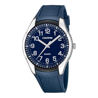 Calypso Herrenuhr Analog aus Kautschuk Blau Quarzwerk, Wasserdicht 5 ATM, Herrenuhren K5843/2 Street Style Calypso Herrenuhr Analog aus Kautschuk Blau Quarzwerk, Wasserdicht 5 ATM, Herrenuhren K5843/2 Street Style