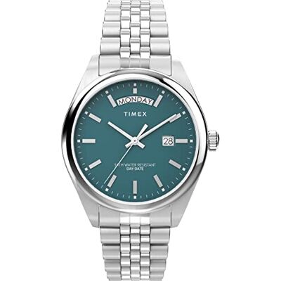Timex Orologio da Uomo Trend, 41 mm, cinturino in Acciaio INOX, quadrante Verde, cassa in Acciaio INOX TW2V68000 Timex Orologio da Uomo Trend, 41 mm, cinturino in Acciaio INOX, quadrante Verde, cassa in Acciaio INOX TW2V68000