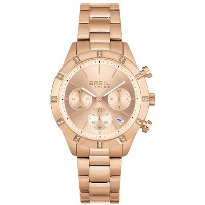 Breil Uhr Damen Dazzle Ziffernblatt Rose Bewegung Chrono Quartz e Bracelet Farbiger Stahl PINK EW0521 Breil Uhr Damen Dazzle Ziffernblatt Rose Bewegung Chrono Quartz e Bracelet Farbiger Stahl PINK EW0521