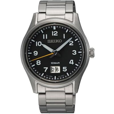 Seiko Herren-Uhr Quarz mit Edelstahlband SUR569P1 Seiko Herren-Uhr Quarz mit Edelstahlband SUR569P1