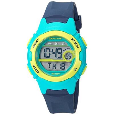 Armitron Sport Damen-Digitalchronograph mit Harzarmband, 45/7088NVY Armitron Sport Damen-Digitalchronograph mit Harzarmband, 45/7088NVY