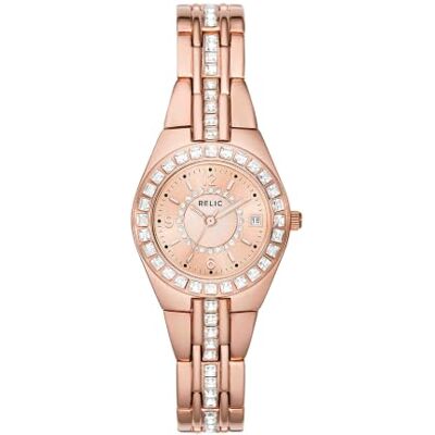 RELIC Uhr für Frauen, Quarz-Dreizeigerwerk mit Legierungsarmband RELIC Uhr für Frauen, Quarz-Dreizeigerwerk mit Legierungsarmband