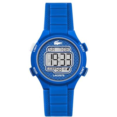 Lacoste Digitaluhr für Kinder Kollektion LC33 mit Blaues Silikonarmband 2030066 Lacoste Digitaluhr für Kinder Kollektion LC33 mit Blaues Silikonarmband 2030066